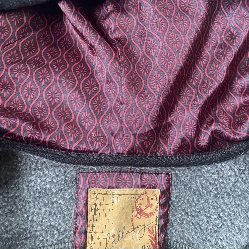 Billabong Button Up Hooded Jacket Y2K L